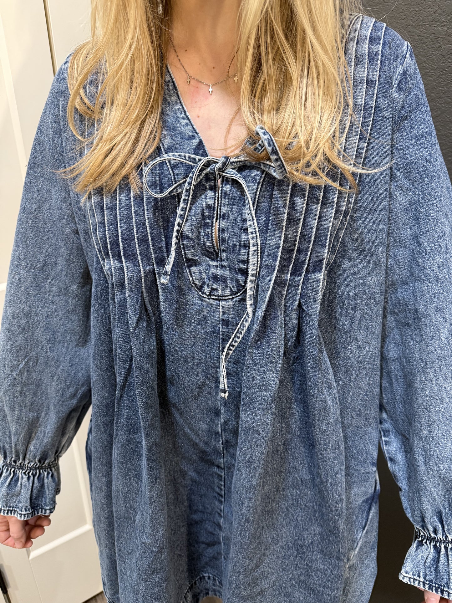 Denim Tie Dress