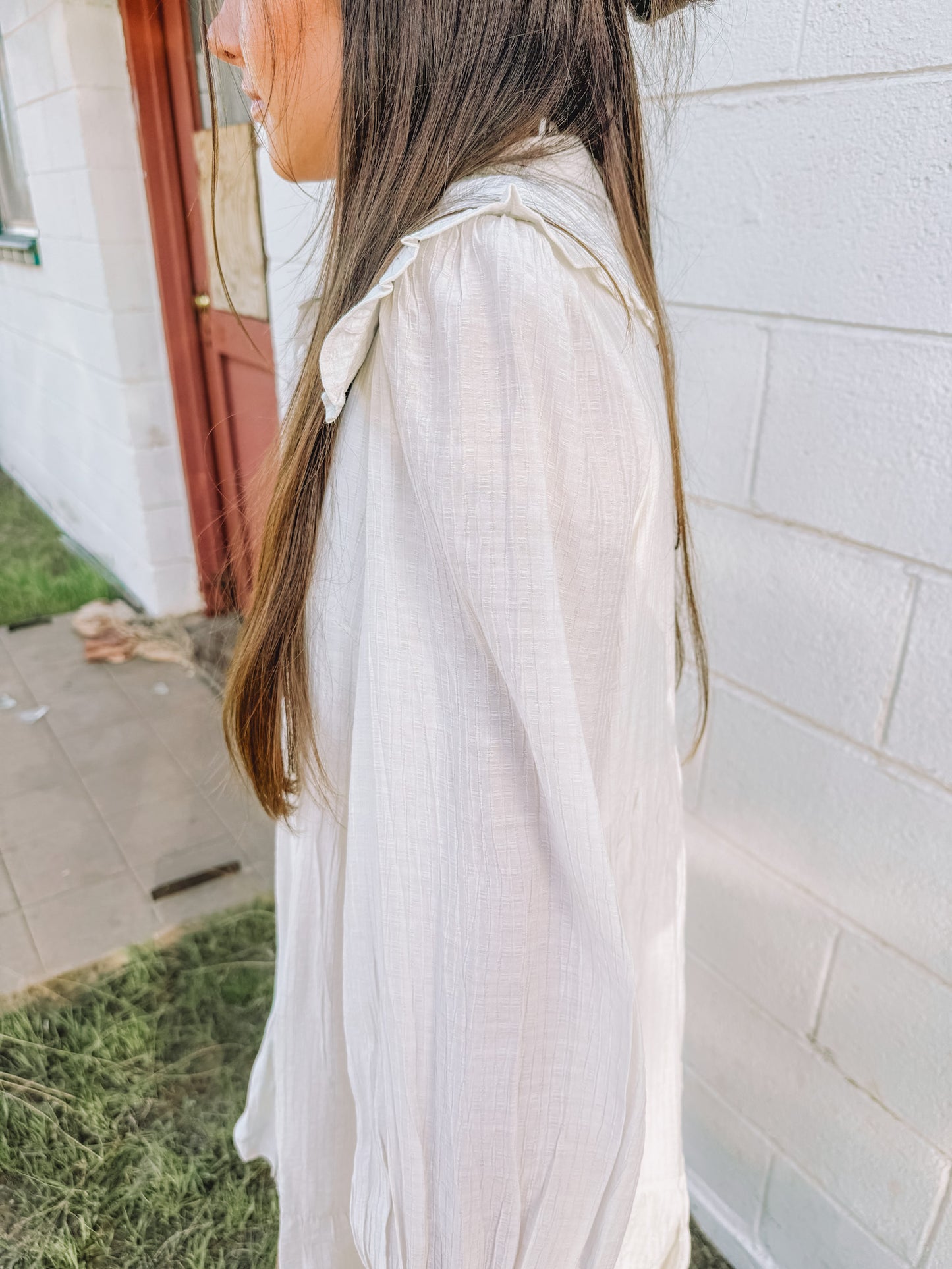 Peterpan Button Front Dress