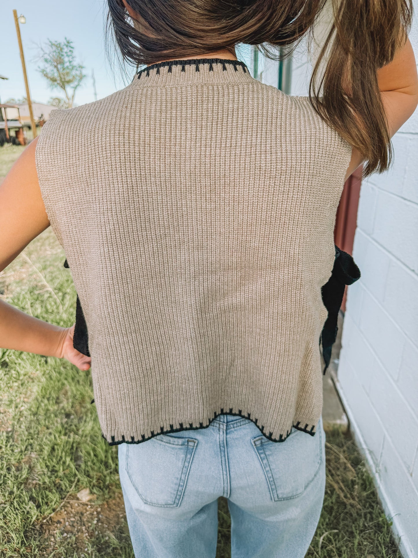 Everly Mock Neck Sleeveless Sweater